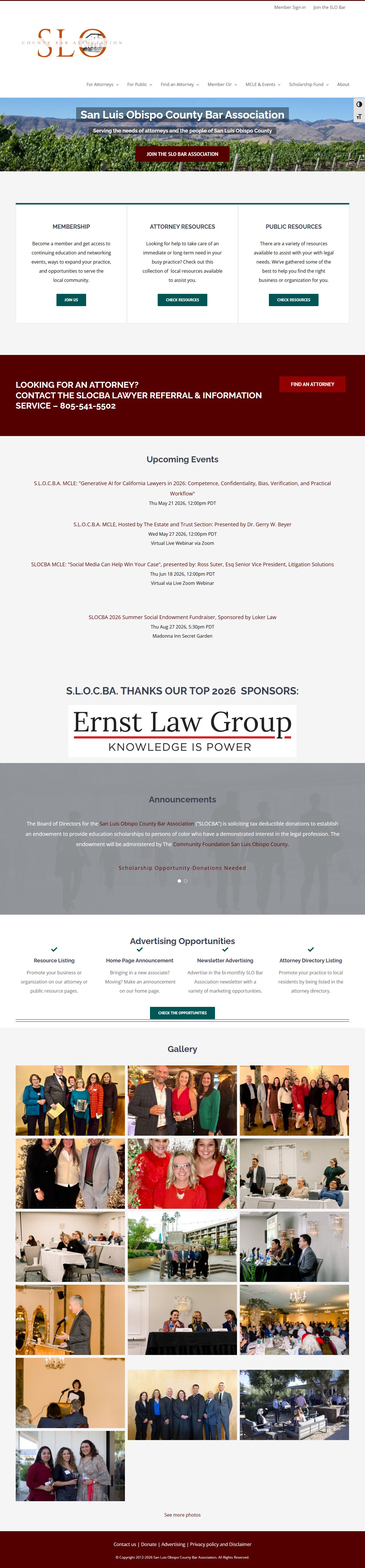 San Luis Obispo County probate records - SLO Bar Association homepage